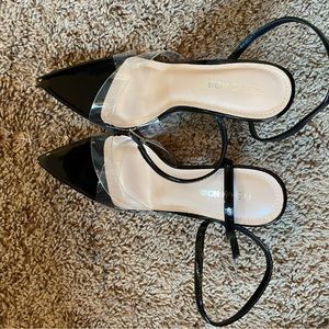Fashion Nova clear heels